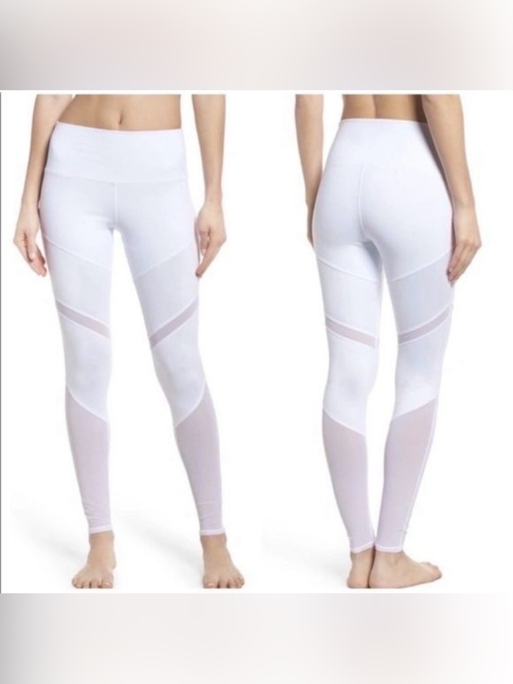 ALO Yoga Women’s Mid Rise Shiela Leggings in White